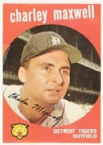 1959 Topps Baseball Cards      481     Charlie Maxwell